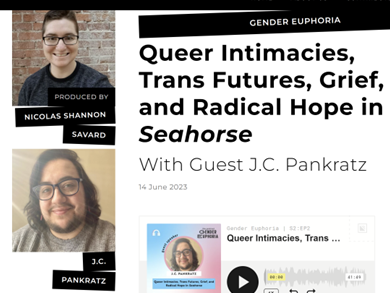 Nicolas Shannon interviews JC Pankratz on Gender Euphoria, the Podcast